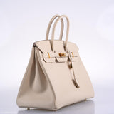 Hermes Birkin 35 Craie Epsom Gold Hardware - 2015, T