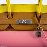 Hermès Birkin 35 Sellier "Sunrise" Rainbow Epsom Palladium Hardware - 2020, Y