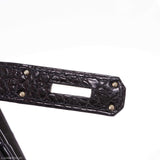 Hermès Birkin 40 Crocodile Porosus Noir Mat Bijouterie Palladium