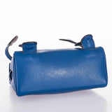 Sac Kelly Quelle Idole Hermès en cuir Gulliver bleu, finition palladium