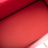 Hermes Birkin 30cm Bi-Color Rose Azalee and Feu Epsom Permabrass Hardware