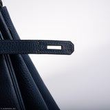 Hermès Birkin 35 Bleu Saphir cuir Ardennes accastillage doré - Cercle Z