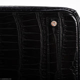 Hermès Birkin 40 Crocodile Porosus Noir Mat Bijouterie Palladium