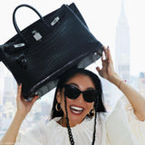 Hermès Birkin 40 Crocodile Porosus Noir Mat Bijouterie Palladium