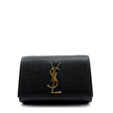 SAINT LAURENT Small Grain de Poudre Monogram Kate Bag