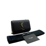 SAINT LAURENT Small Grain de Poudre Monogram Kate Bag