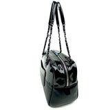 Chanel Patent & Lambskin Leather Bowling Bag