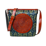 Boho Chic Indigo Canvas Bag