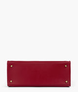 Red color workplace handbag