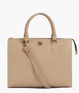 Off-white workplace handbag for women