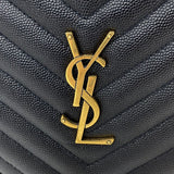 Sac bandoulière rond matelassé Grain de Poudre Vinyle YSL SAINT LAURENT