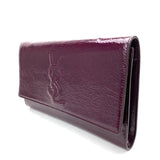 SAINT LAURENT Pochette Belle De Jour Monogramme Texturé Grand Modèle Bordeaux