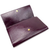 SAINT LAURENT Pochette Belle De Jour Monogramme Texturé Grand Modèle Bordeaux
