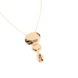 Layered Pendant Necklace – Golden Tone