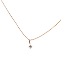 Gold Plated Dainty Diamond Necklace for Women