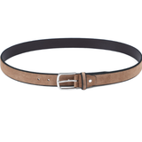 Beige Suede Belt with Plain Design