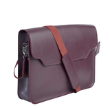 Vertical Laptop Bag Maroon deep red