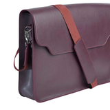 Vertical Laptop Bag Maroon deep red