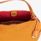 SUEDE BROWN HANDBAG