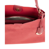 Red Suede Finish Handbag for Women