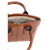 Chic Brown Texture Handbag