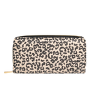 Sequin Printed Wallet Beige