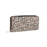 Sequin Printed Wallet Beige