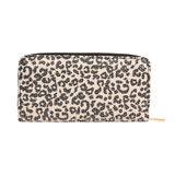Sequin Printed Wallet Beige