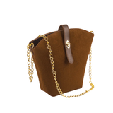 BUCKET SUEDE BROWN bag