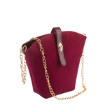 BUCKET SUEDE MAROON bag
