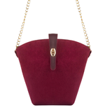 BUCKET SUEDE MAROON bag