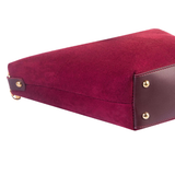 BUCKET SUEDE MAROON bag