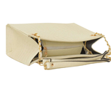 CROCODILE TOTE WHITE bag