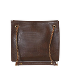 CROCODILE TOTE CHOCO bag