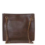 CROCODILE TOTE CHOCO bag