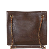 CROCODILE TOTE CHOCO bag