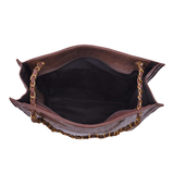 LONG BROWN CROCODILE bag