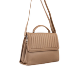 Flap Shoulder Brown Bag