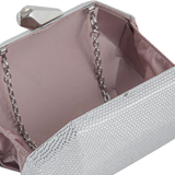 Party Wear Clutch -Silver for women