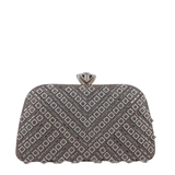 Party Wear Clutch -Silver