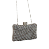 Party Wear Clutch -Gun Metallic