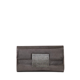 Party Wear Clutch Dark Brown