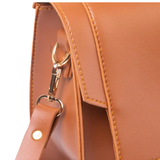 Brown boob bag