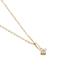 Gold Plated Dainty Diamond Necklace for Women