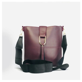 Maroon shoulder bag