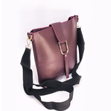 Maroon shoulder bag