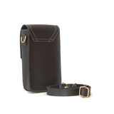 MOBO POUCH BLACK – Sleek Faux Leather Mobile Crossbody Pouch