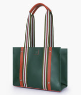 Sac fourre-tout à longue bandoulière vert kaki