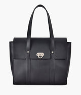 Black carry-all satchel bag  for women