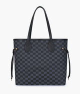Black checkered neverfull  bag